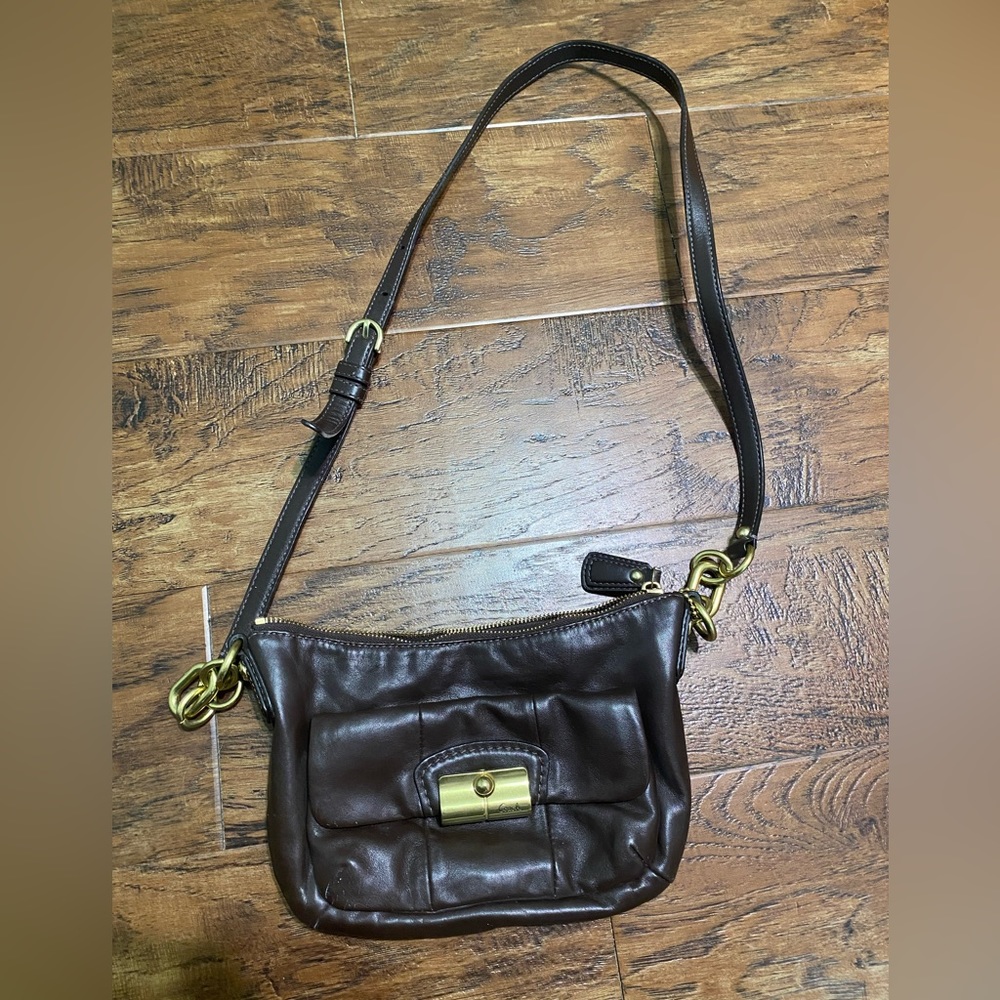 Coach Brown Leather Crossbody Purse